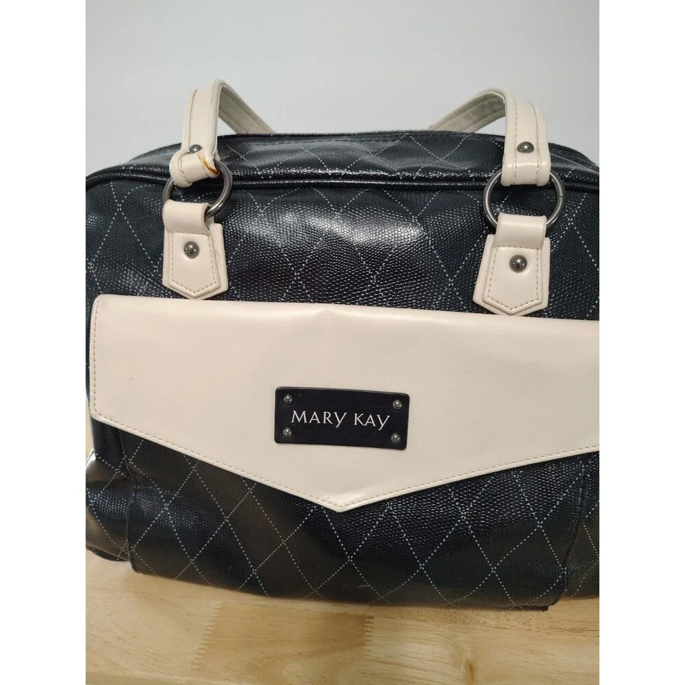 Mary Kay Deluxe Black Consultant Cosmetic Travel Luggage Tote Bag Sales 16